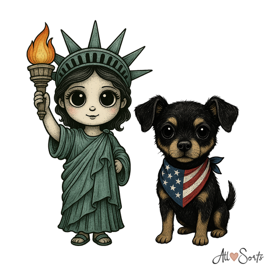 Little American Patriots FREEBIE Clipart Pack - 10 PNGs