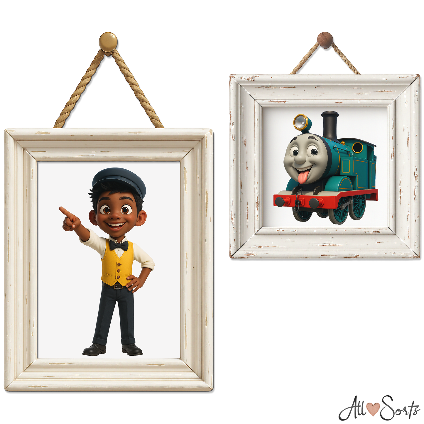 Quirky Trains & Conductors Clipart Pack - 40 PNGs