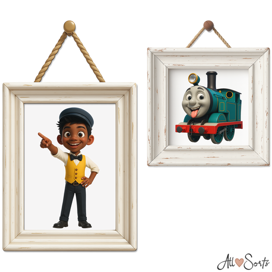 Quirky Trains & Conductors Clipart Pack - 40 PNGs