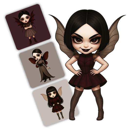 Crimson Fog Fairies Clipart Pack - 20 PNGs