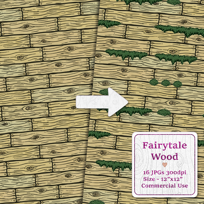 Fairytale Wood Seamless Digital Paper Pack