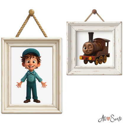 Quirky Trains & Conductors Clipart Pack - 40 PNGs