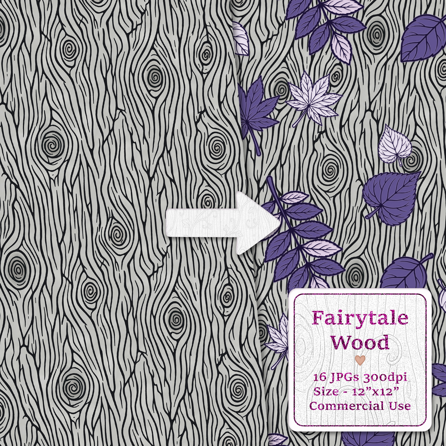 Fairytale Wood Seamless Digital Paper Pack