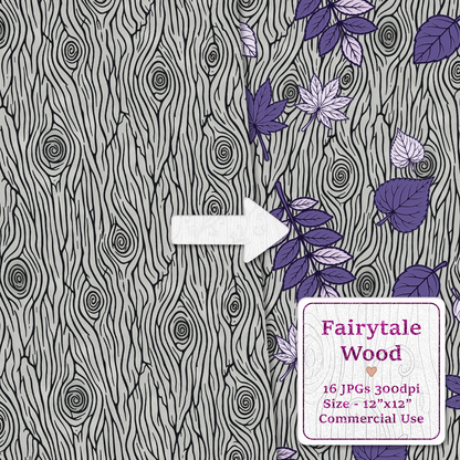 Fairytale Wood Seamless Digital Paper Pack