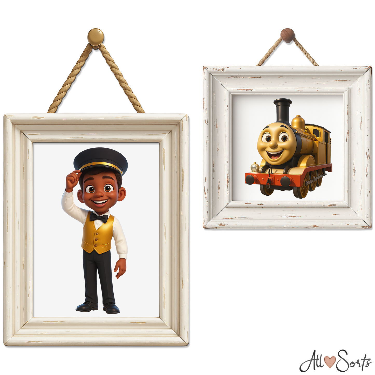 Quirky Trains & Conductors Clipart Pack - 40 PNGs