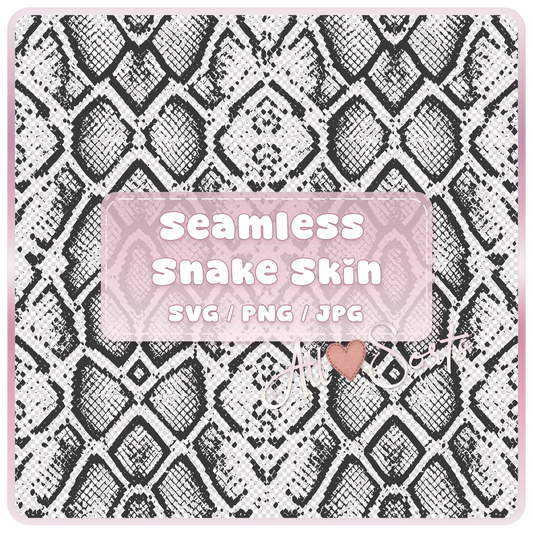 Seamless snake skin pattern digital download preview in black and white reptile texture SVG PNG JPG